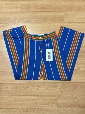 LA VESTE Blue Stripe High-Rise Trousers